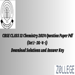 CBSE Class 12 2024 Question Paper With Answer Key PDF Set 1 56 4 1 February 27 ZPYP